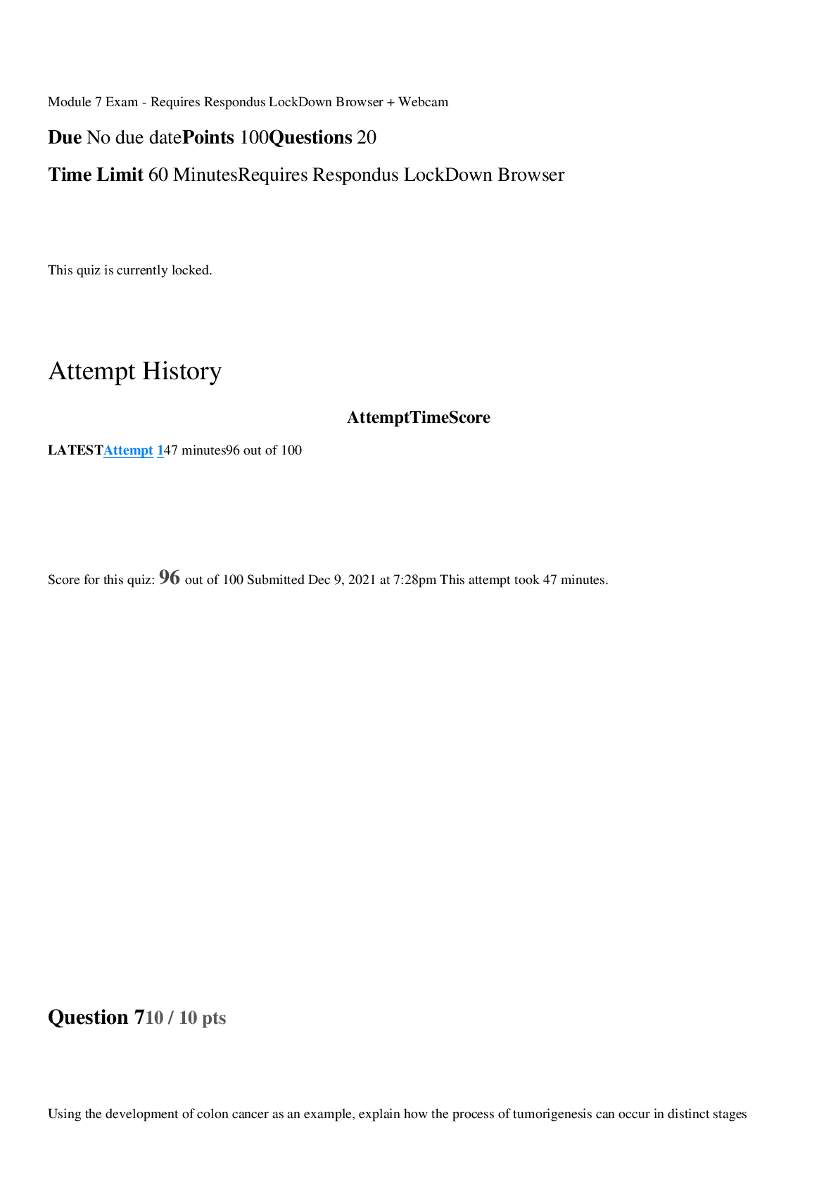 Preview image for BIOD210 Genetics Module 7 Exam - Portage